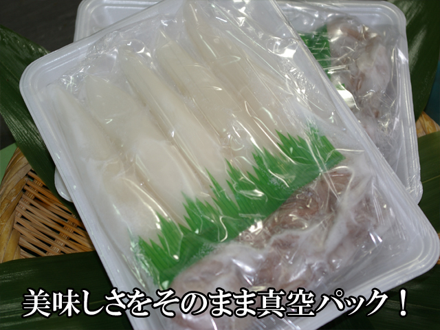 今が旬 朝とれ白イカ 下足付き かに通販の千翔